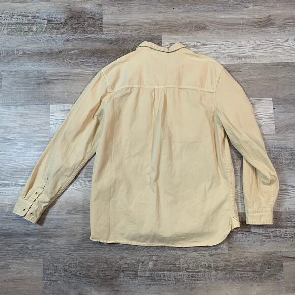 BDG Beige Utility Button Down Shirt Large Urban Outfitters Workwear - Picture 4 of 7